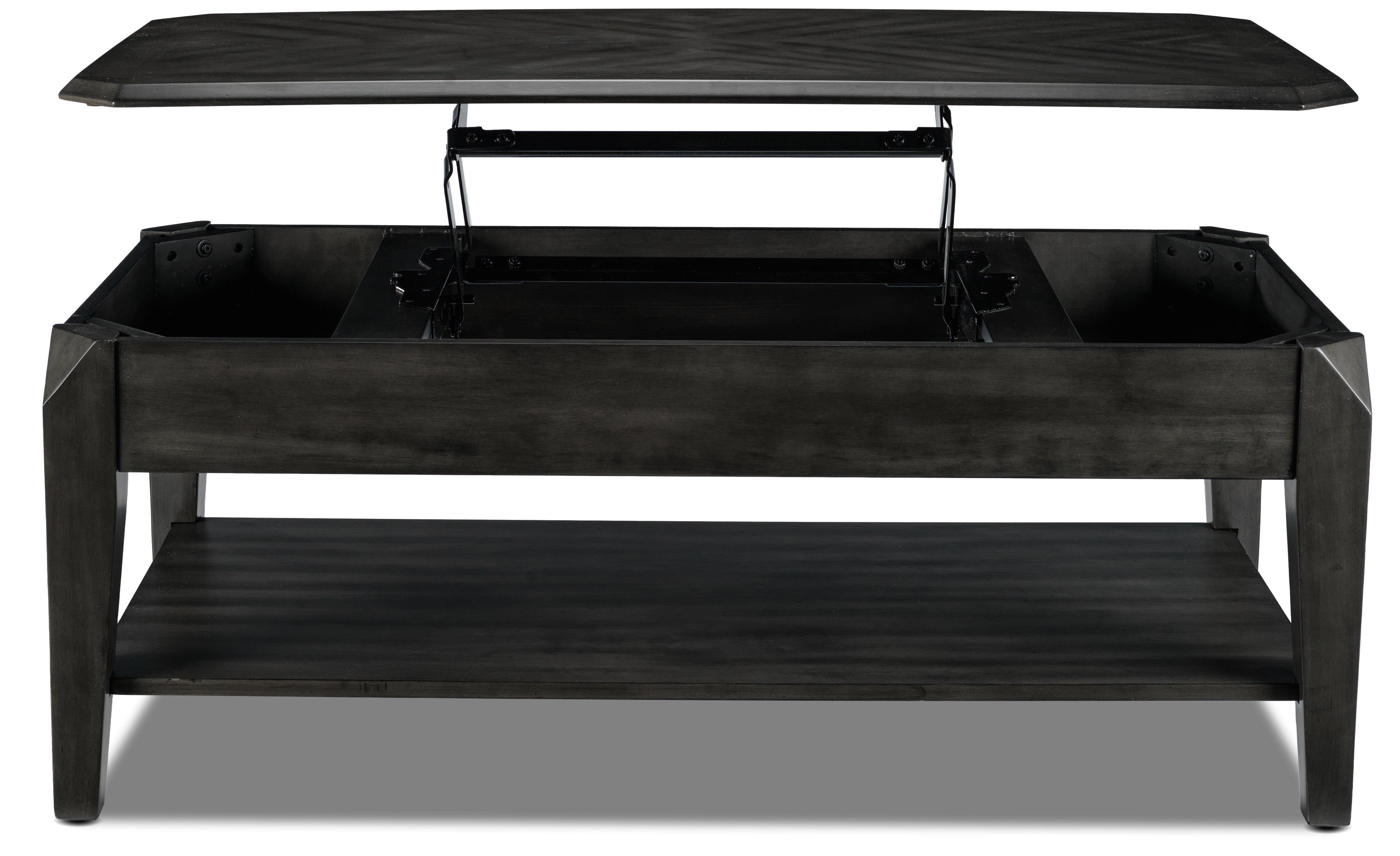 Lennox 47" Lift-Top Coffee Table - Dark Grey