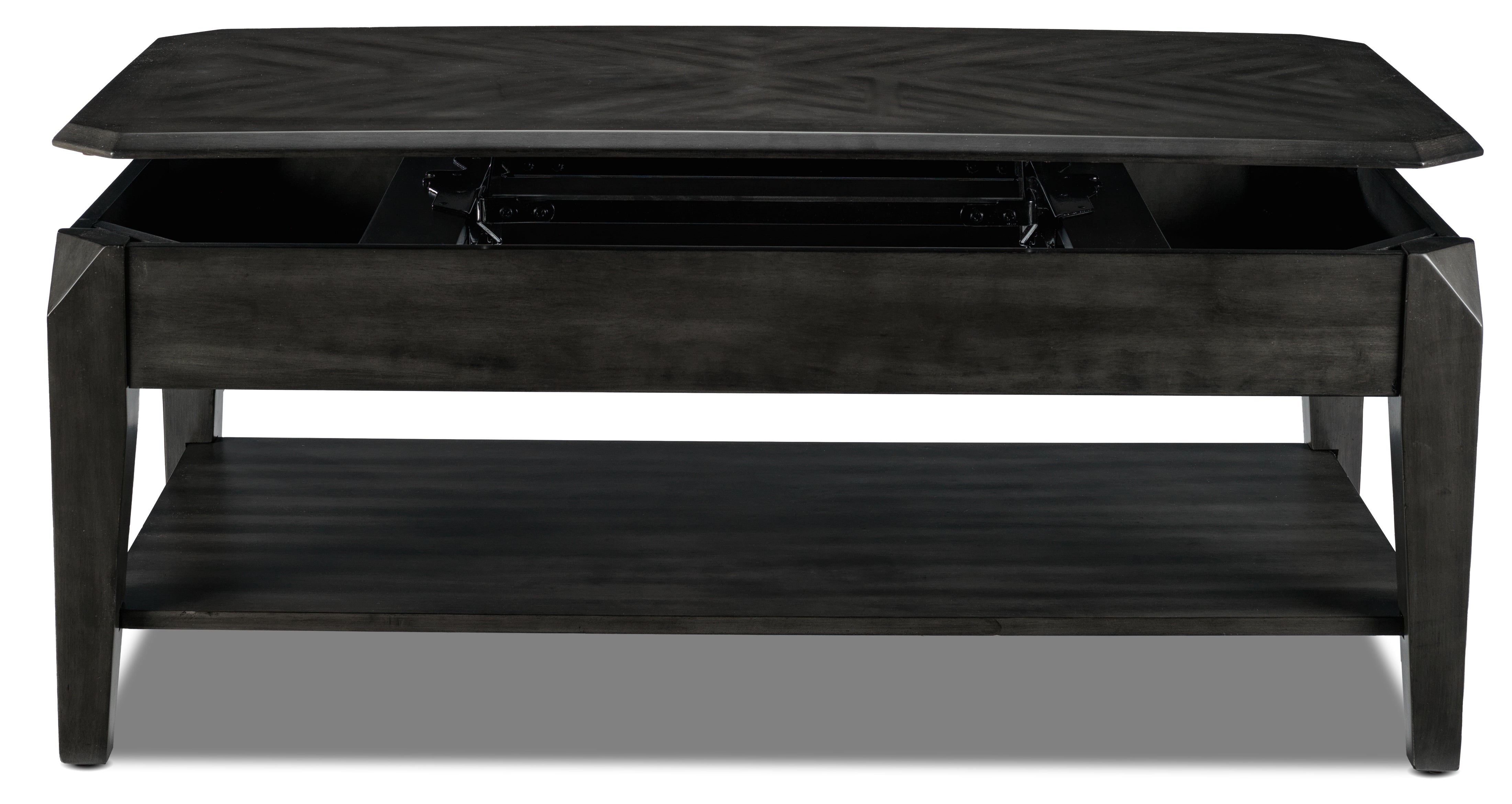 Lennox 47" Lift-Top Coffee Table - Dark Grey