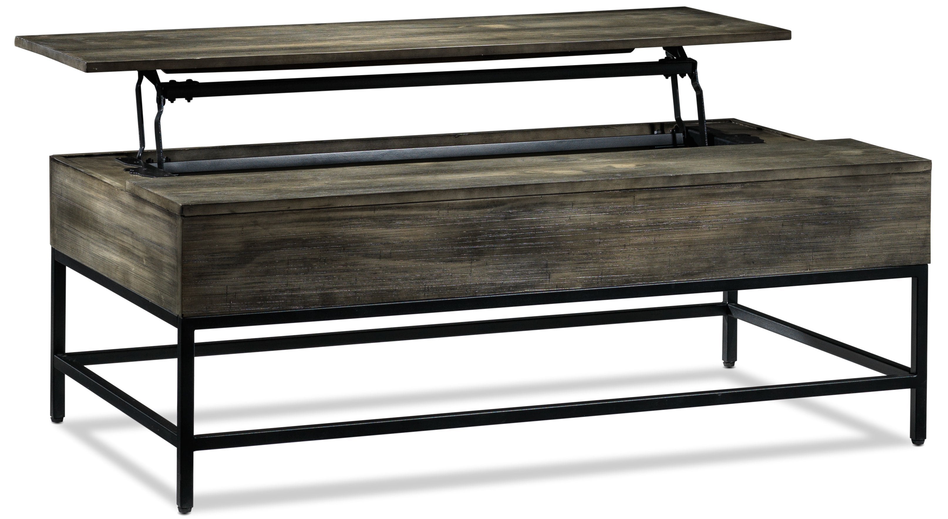 Asher 48" Lift-Top Coffee Table - Grey