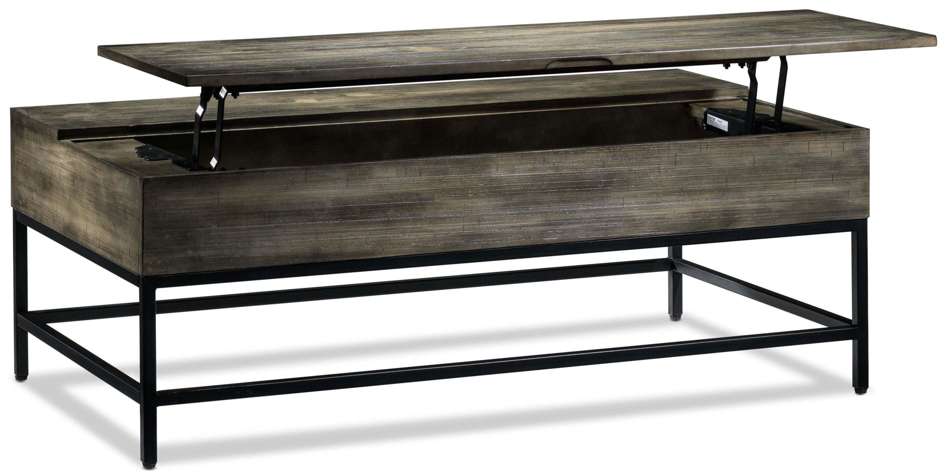 Asher 48" Lift-Top Coffee Table - Grey