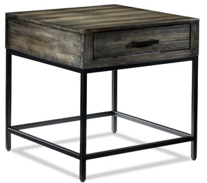 Asher Table de bout 24 po – gris