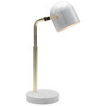 Lucia 16" Table Lamp - Gold and White