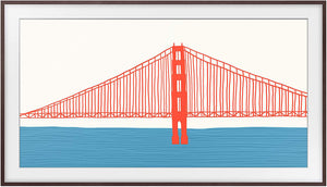 Samsung Cadre personnalisable moderne pour téléviseur Le Cadre 2021 43 po brun VG-SCFA43BWBZA