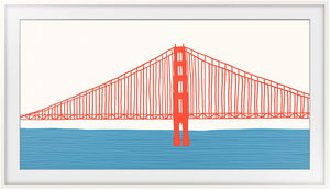 Samsung Cadre personnalisable moderne pour téléviseur Le Cadre 2021 43 po blanc VG-SCFA43WTBZA