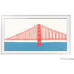 Samsung Modern White 65" Customizable Frame for 2021 The Frame TV - VG-SCFA65WTBZA