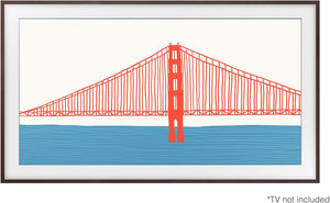 Samsung Cadre personnalisable moderne pour téléviseur Le Cadre 2021 65 po brun VG-SCFA65BWBZA