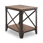 Pinebrook 18" End Table - Distressed Natural Pine