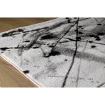 Paladin 5'3" X 7'7"  Paint Drips And Lines Rug - Black Grey Area Rug
