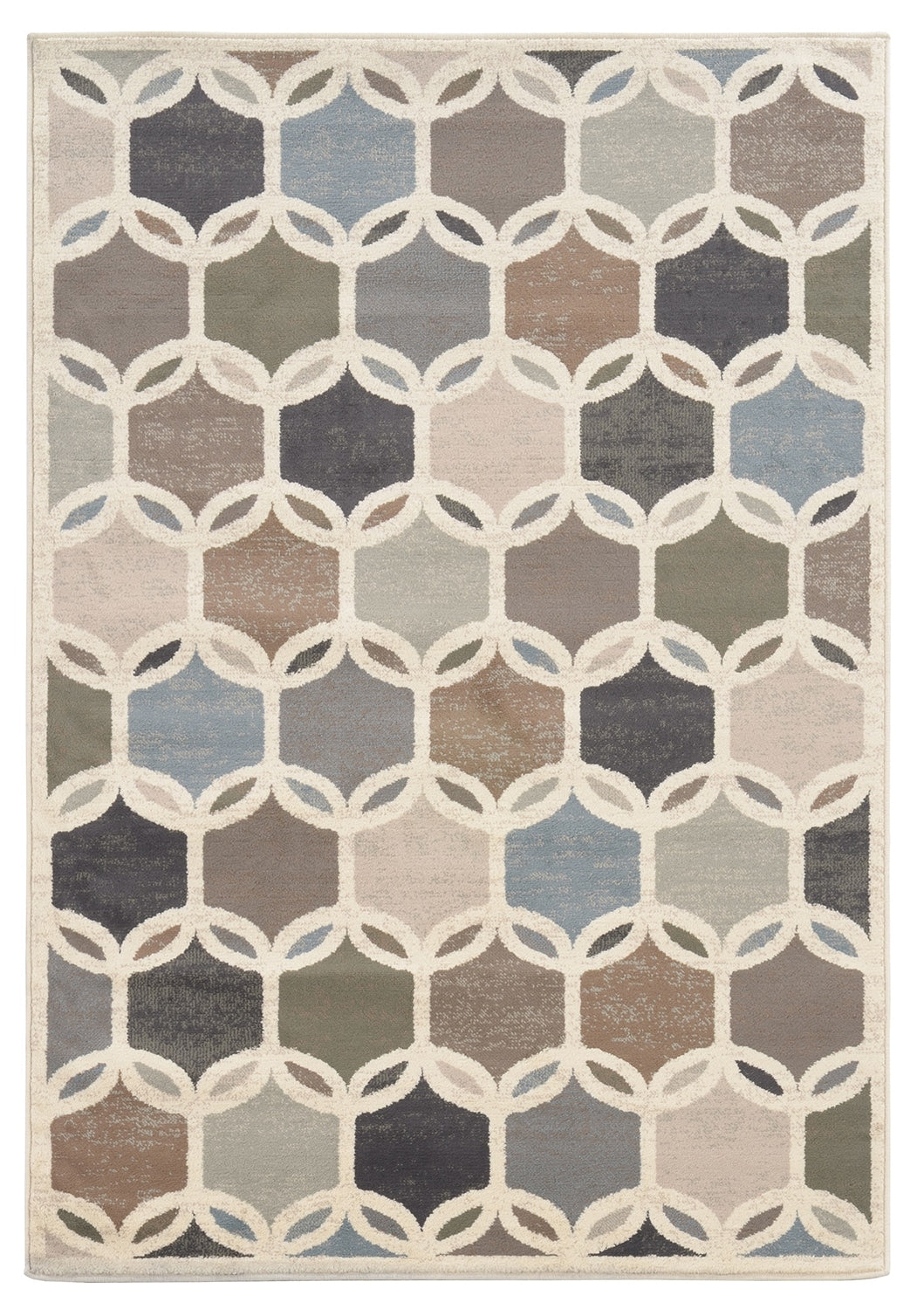 Calabasa Circles Area Rug (7'10" x 10')