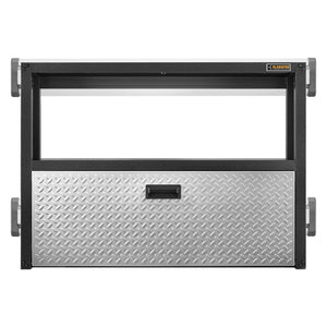 Gladiator Poste de travail escamotable prêt à assembler argent texturé GAFS42KDJG