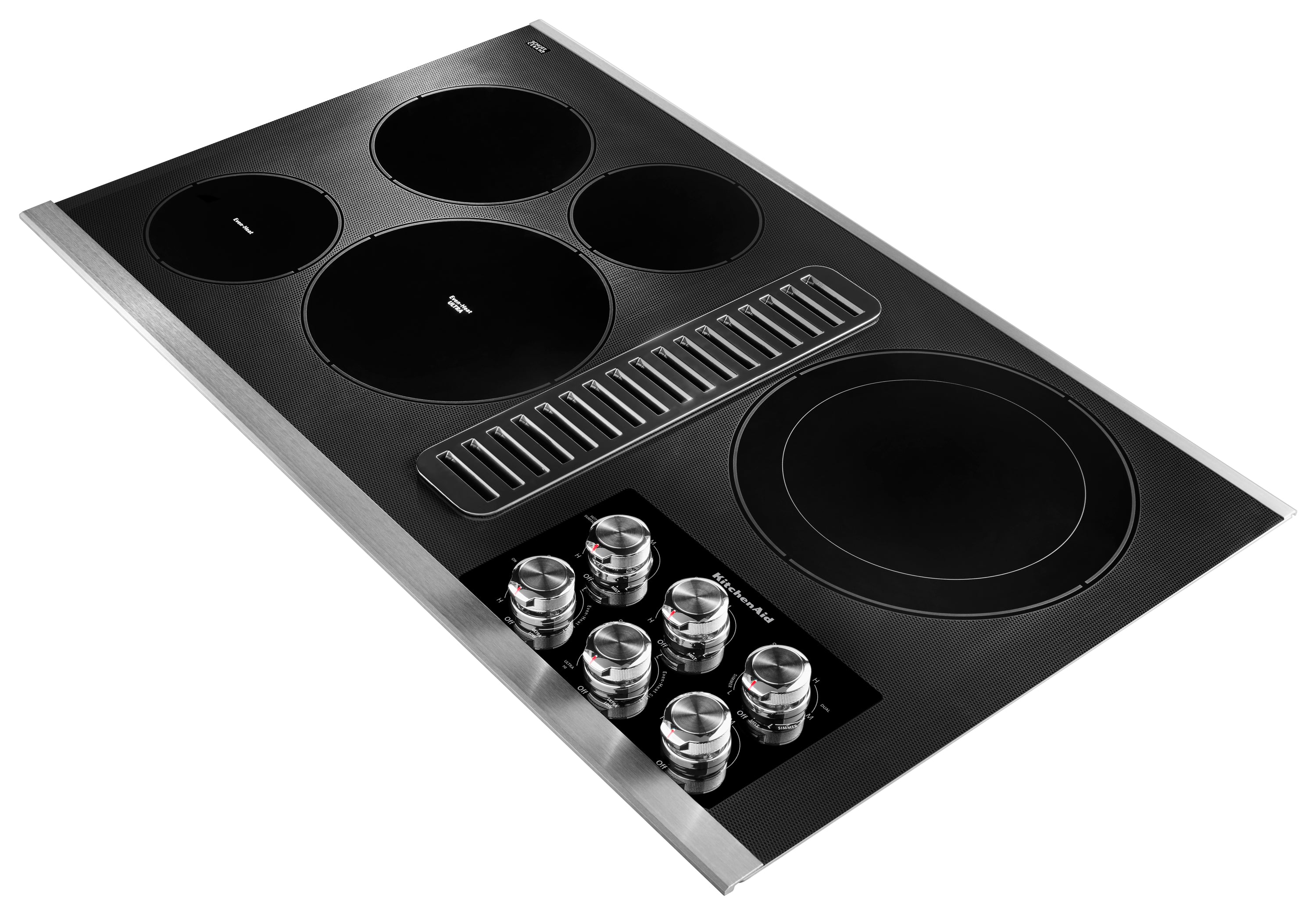 KitchenAid Stainless Steel 36" Electric Downdraft Cooktop - KCED606GSS