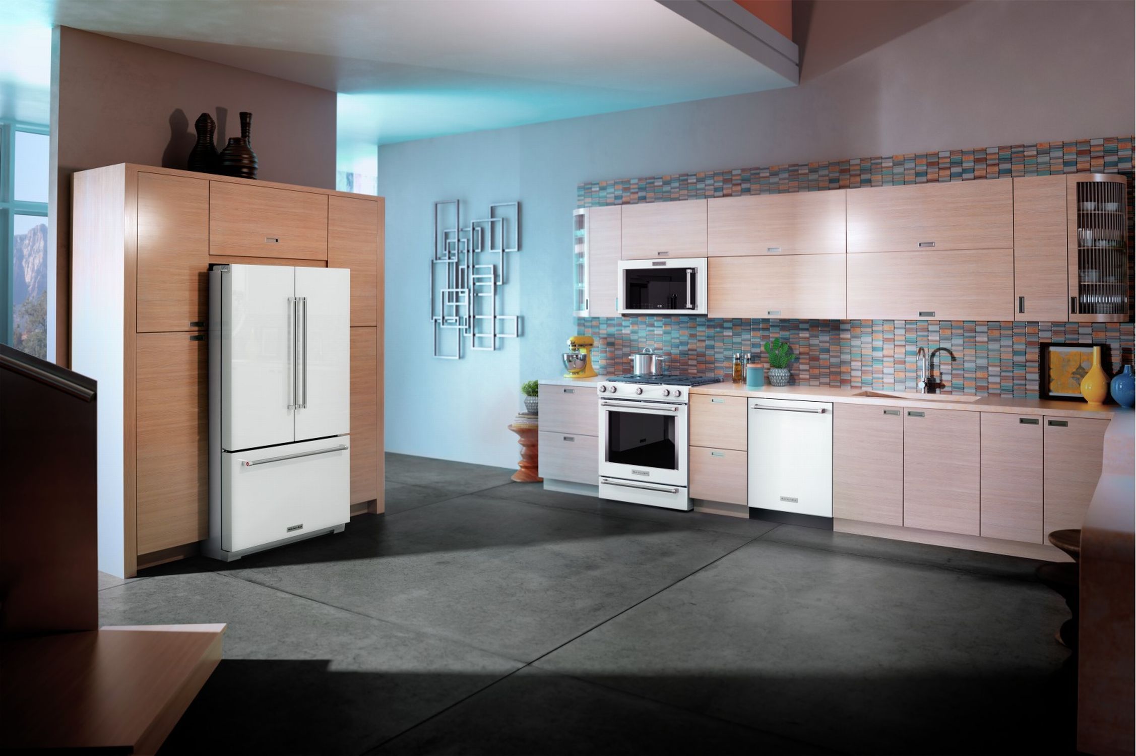 KitchenAid White French Door Refrigerator (20 Cu.Ft.) - KRFF300EWH