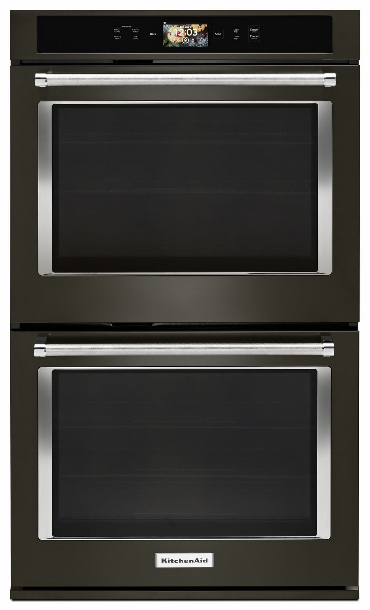 KitchenAid Black Stainless Smart Double Oven (10.0 Cu.Ft) - KODE900HBS