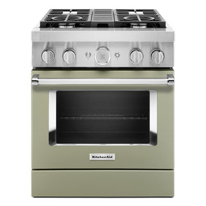 KitchenAid Cuisinière intelligente bi-combustion 4,1 pi³ avocat KFDC500JAV
