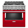 KitchenAid Cuisinière intelligente au gaz 5,1 pi³ rouge passion KFGC506JPA