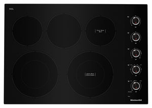 KitchenAid Surface de cuisson électrique 30 po noir KCES550HBL