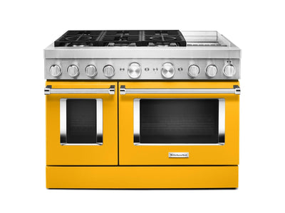 KitchenAid Cuisinière intelligente bi-combustion 6,3 pi³ poivron jaune KFDC558JYP