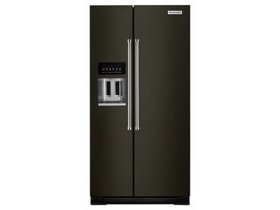 KitchenAid Réfrigérateur 24,8 pi³ côte à côte inox noir KRSF705HBS