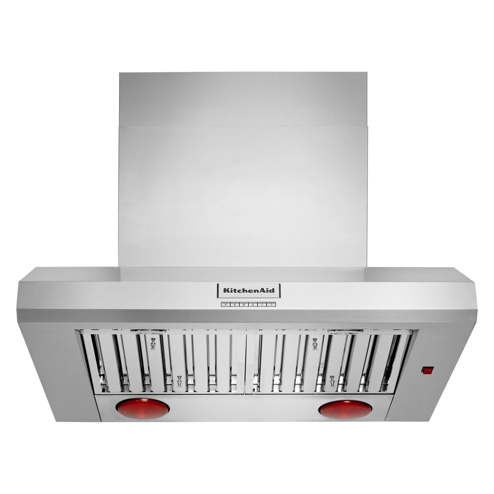 KitchenAid Stainless Steel 36" Commercial-Style 585-1170 CFM Wall-Mount Canopy Range Hood without motor - KVWC956KSS