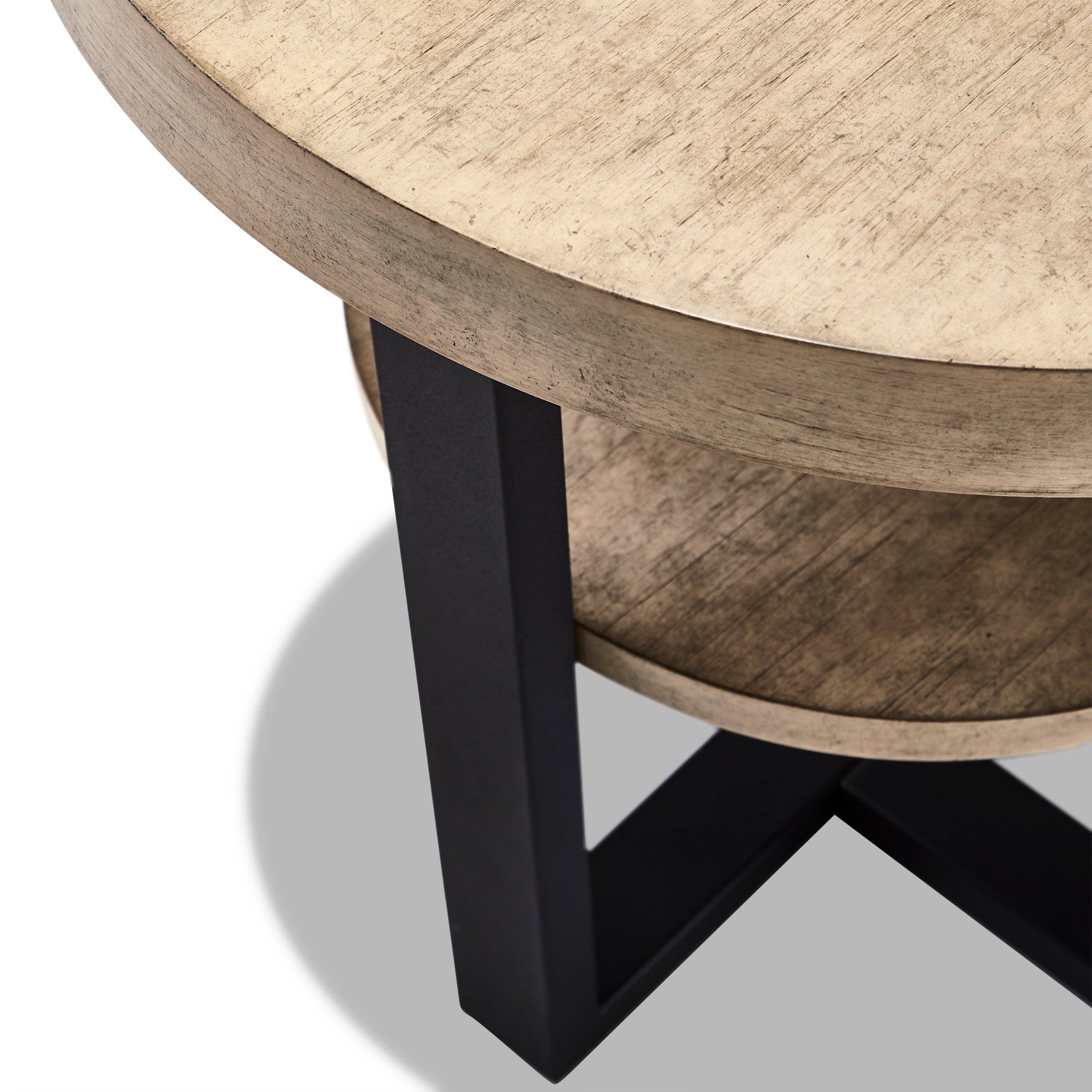 Pescara End Table - Antique Birch