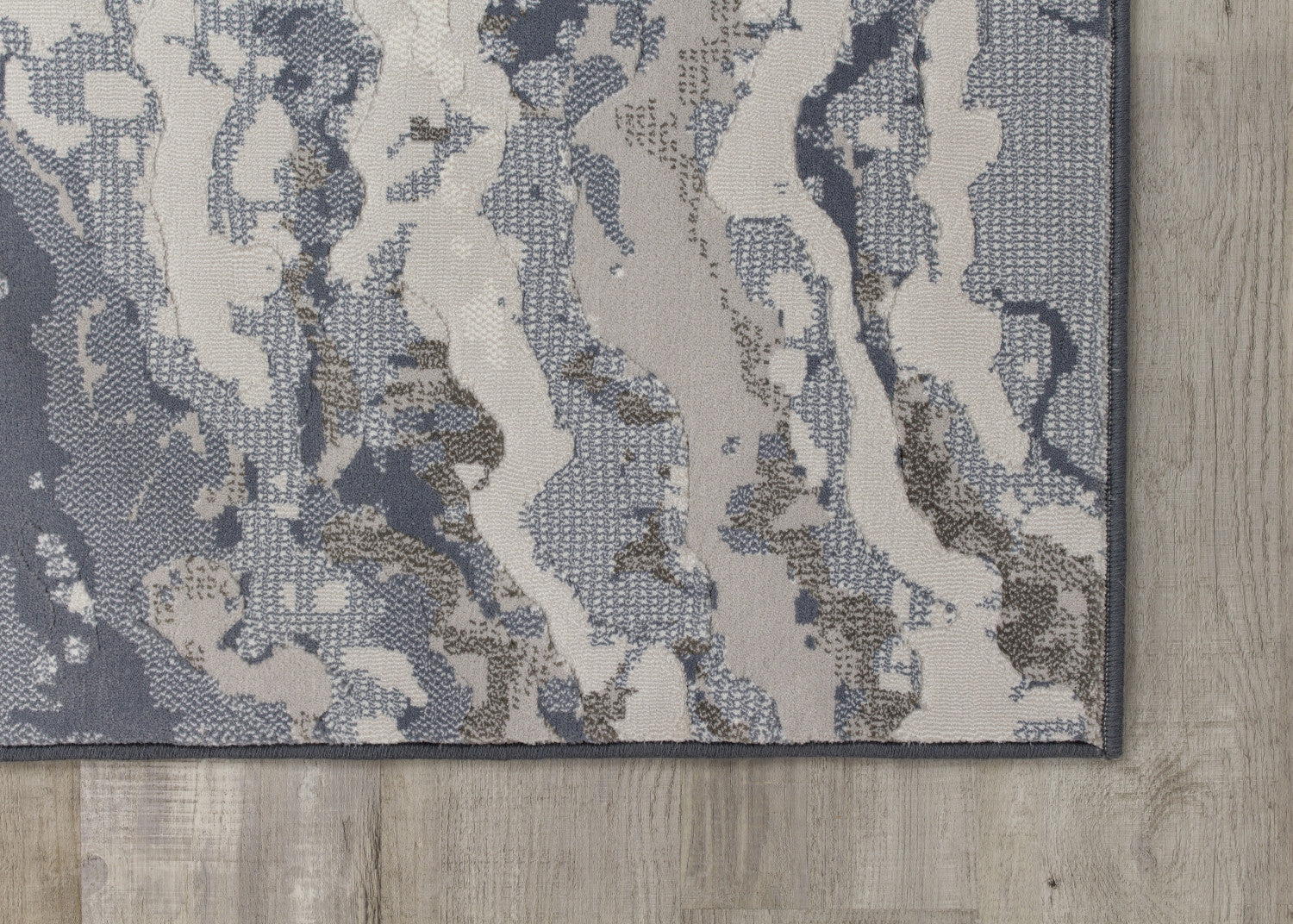 Intrepid Rushing Water Area Rug - 5' X 8' - Blue/Cream