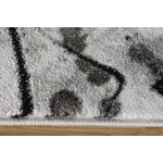 Paladin 7'10" X 10'6" Paint Drips And Lines Rug - Black Grey  Area Rug
