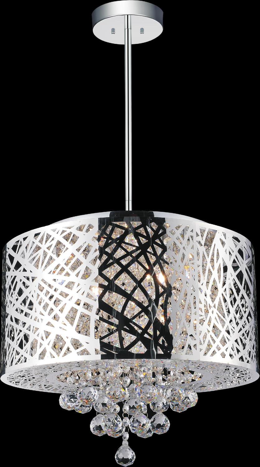 Eternity 6 Light Chandelier - Chrome