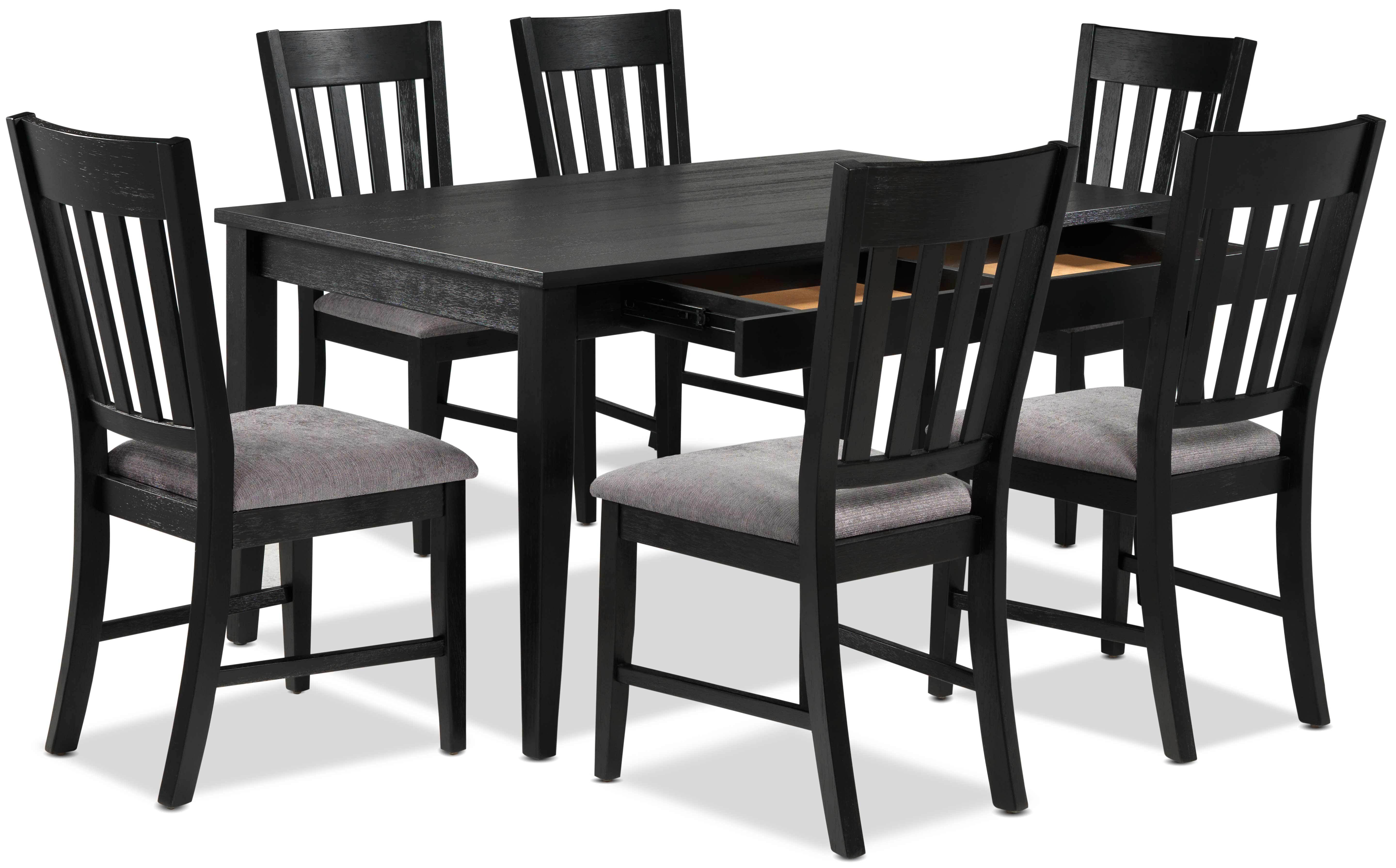 Haxby 7-Piece Dining Set - Weathered Grey