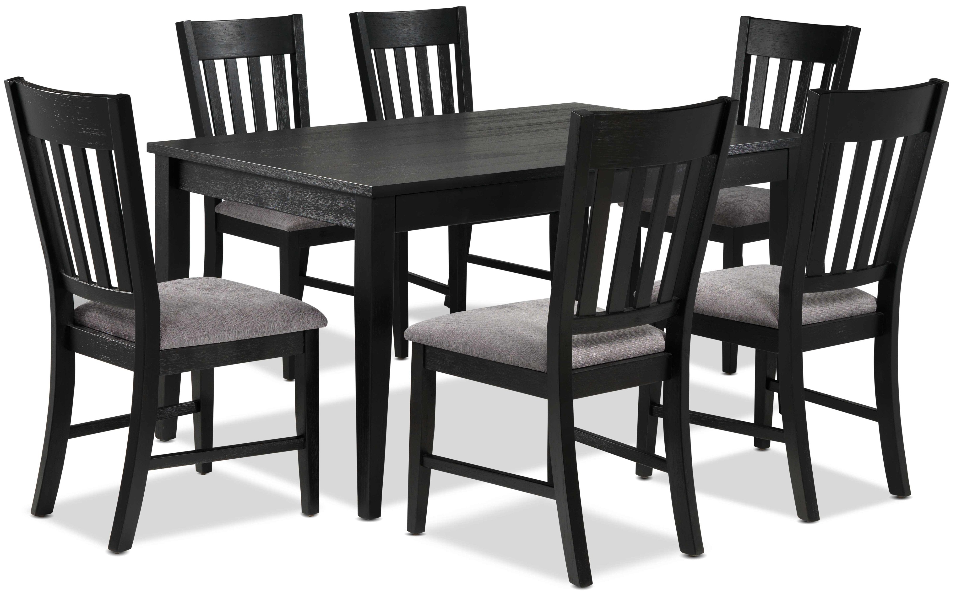 Haxby 7-Piece Dining Set - Weathered Grey