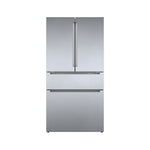 Bosch 800 Series 36" 20.5 Cu. Ft. Stainless Steel Counter-Depth 4-Door French Door Refrigerator with Rececssed Handle - B36CL80ENS