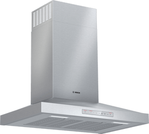 Bosch Série 500 Hotte de cuisinière cheminée murale intelligente 30 po 600 PCM acier inoxydable HCP50652UC