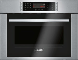 Bosch Série 500 Four à micro-ondes 1,6 pi³ encastrable à convection, à cuisson rapide 24 po acier inoxydable HMC54151UC