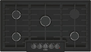 Bosch Série 800 Surface de cuisson au gaz 36 po acier inoxydable noir NGM8646UC