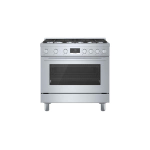 Bosch Cuisinière au gaz de style industriel 36 po acier inoxydable HGS8655UC