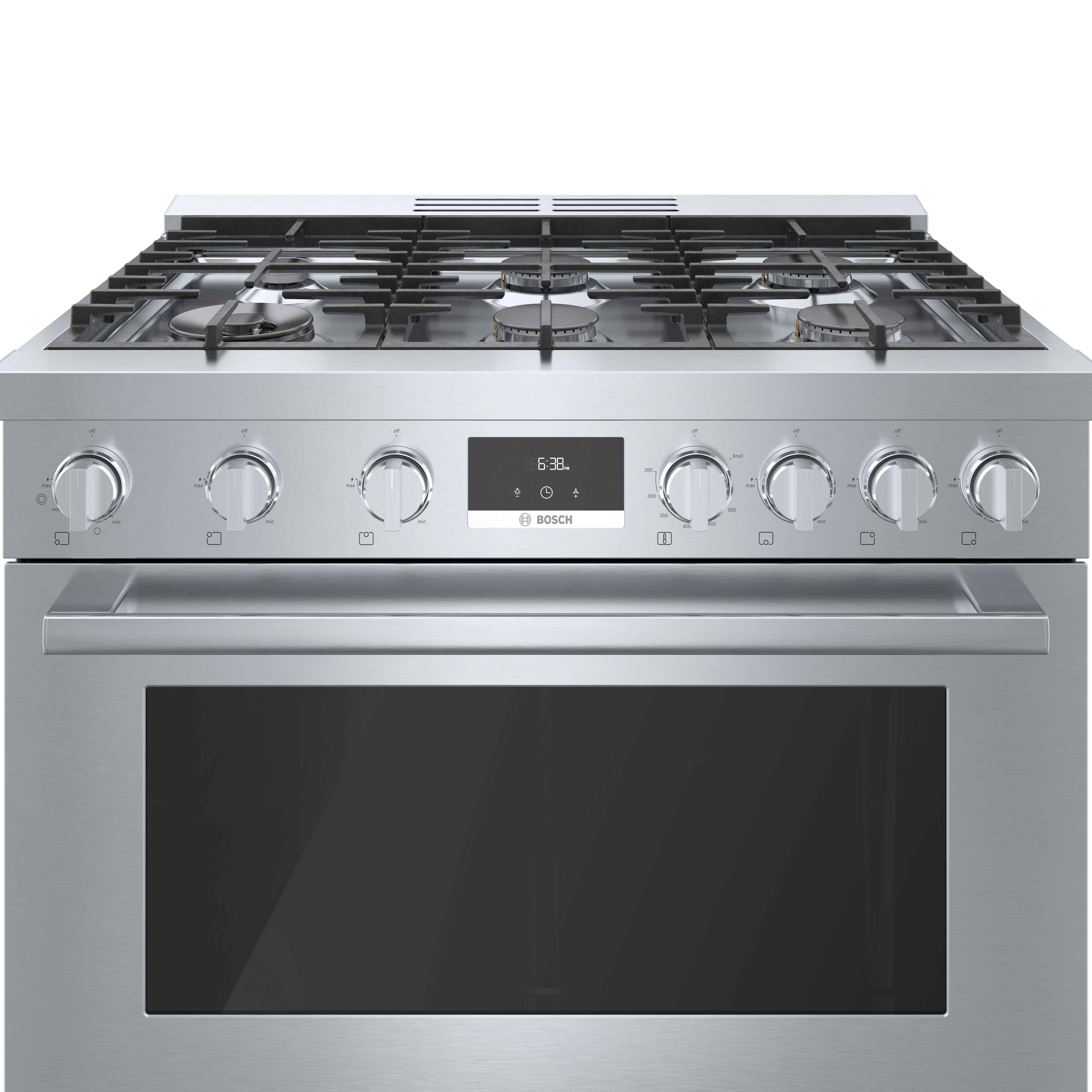 Bosch 36" Industrial Style Gas Range Stainless Steel - HGS8655UC