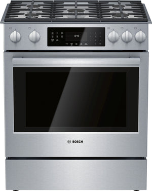 Bosch Cuisinière au gaz 4,8 pi³ encastrable 30 po acier inoxydable HGI8056UC
