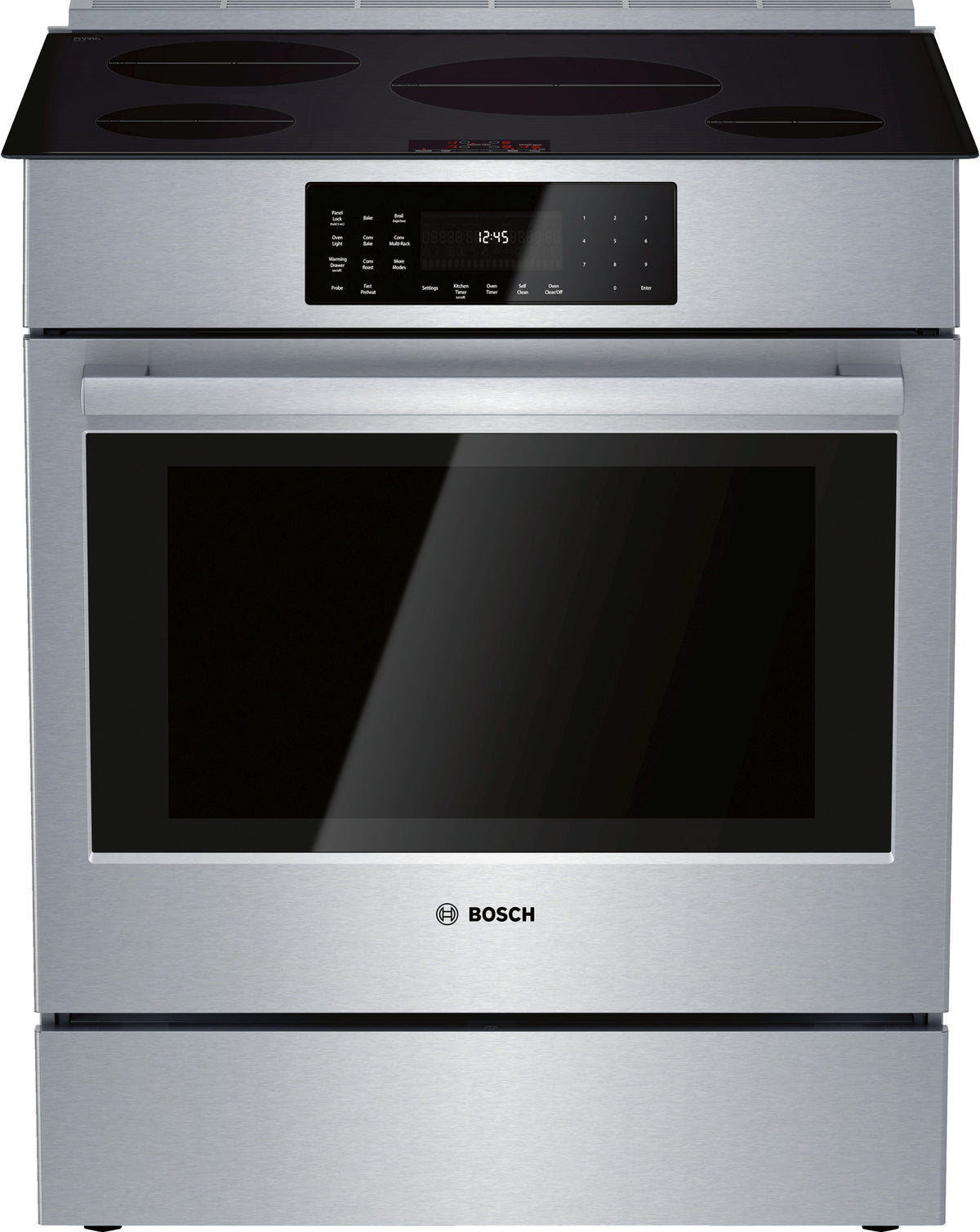 Bosch 30" Stainless Steel Induction Slide-In Range - HII8056C