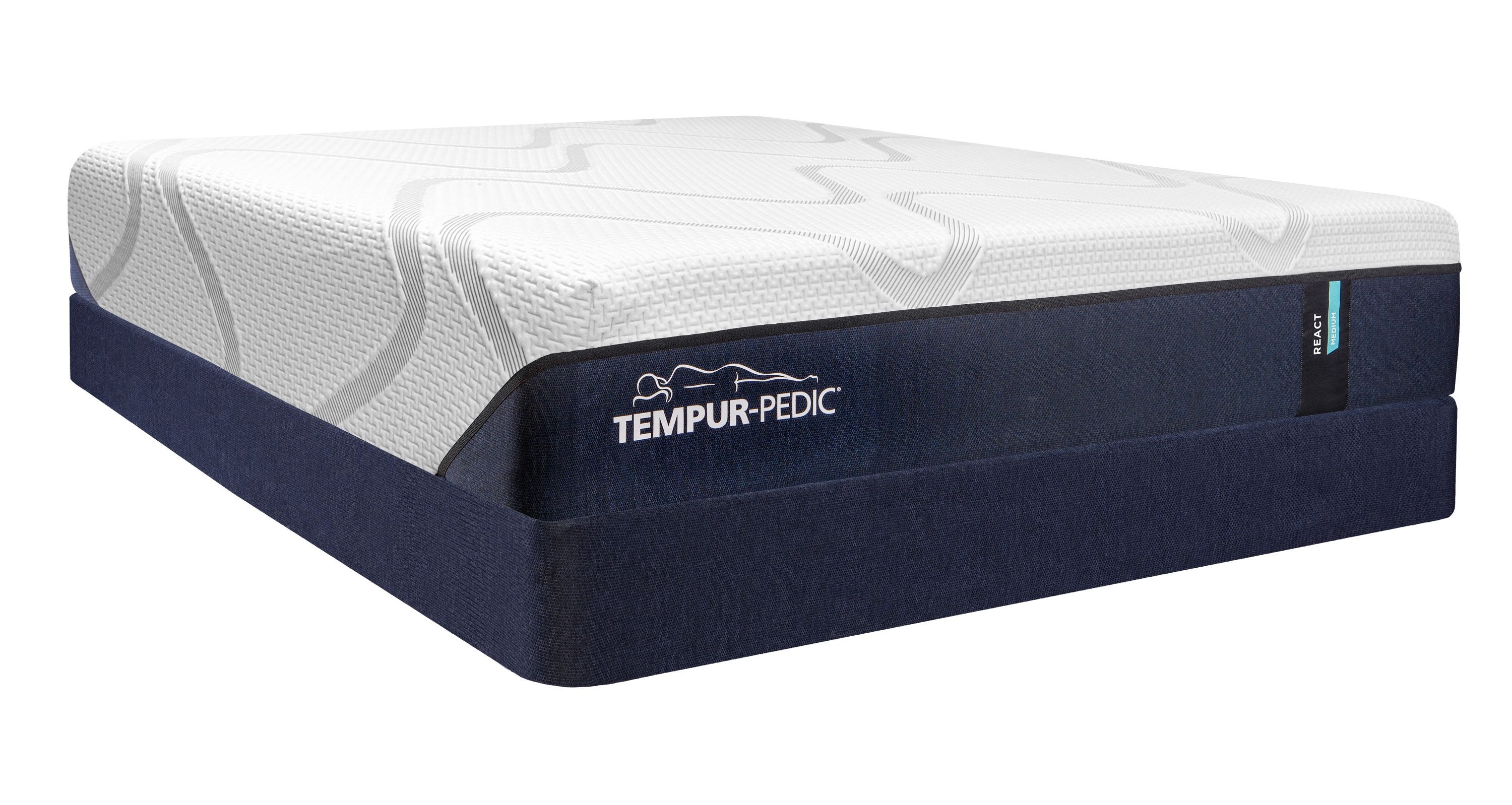 Tempur-Pedic React Medium Firm Twin XL Mattress and Boxspring Set