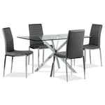 Darron 5-Piece Dining Set - Slate