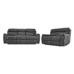 Morrow II Reclining Sofa and Loveseat Set - Grey