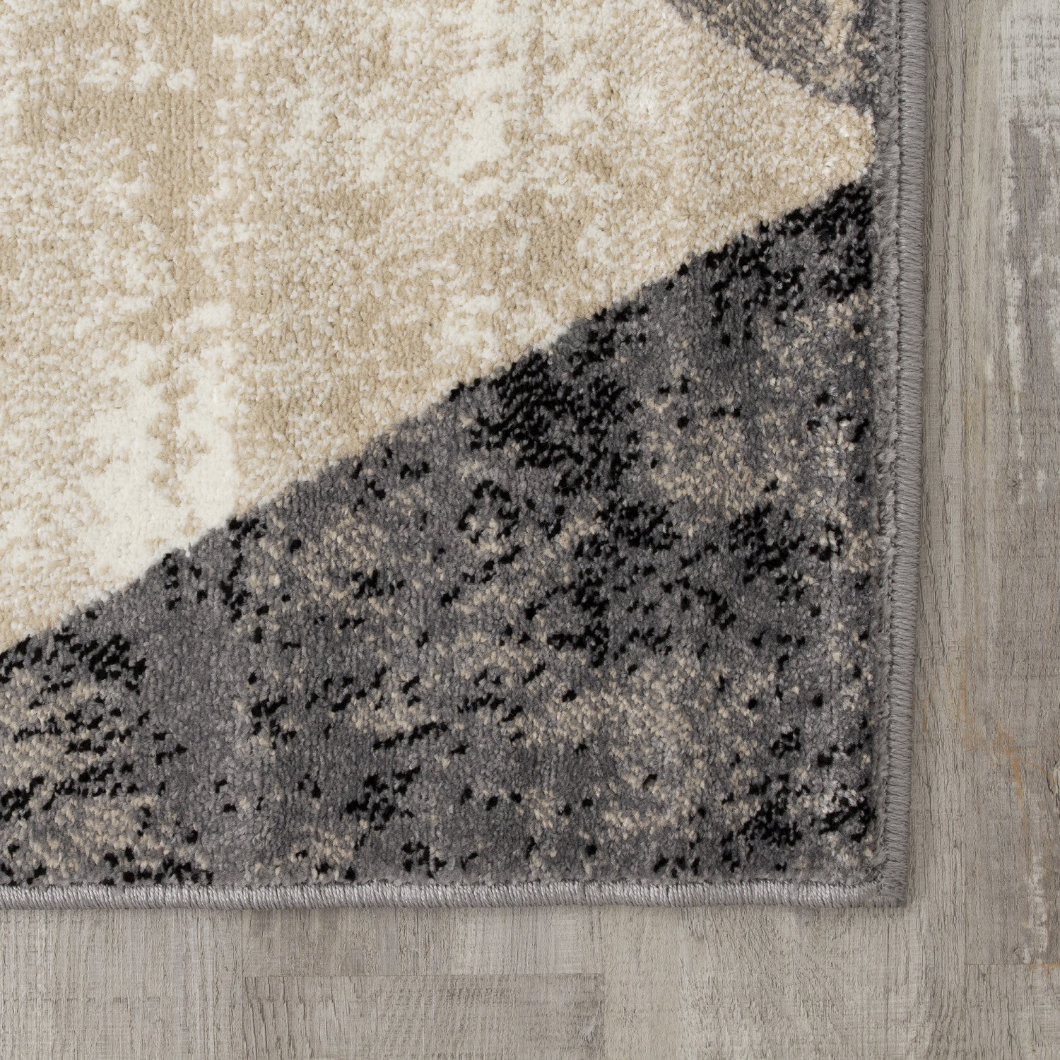 Siecle Triangle Shapes Area Rug - 5' X 8' - Cream/Beige