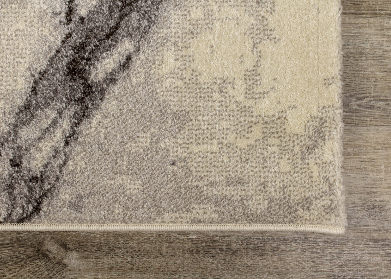 Mirza Marble Profile Area Rug - 5' X 8' - Cream/Grey