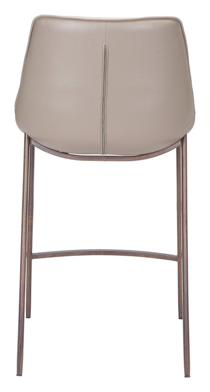 Teglberg Counter Height Stool - Greyish Brown/Walnut - Set of 2