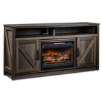 Noah 59.75" Fireplace TV Stand - Aged Oak