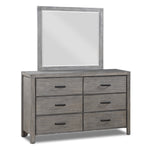 Copeland 6-Drawer Dresser - Wire-Brushed Grey