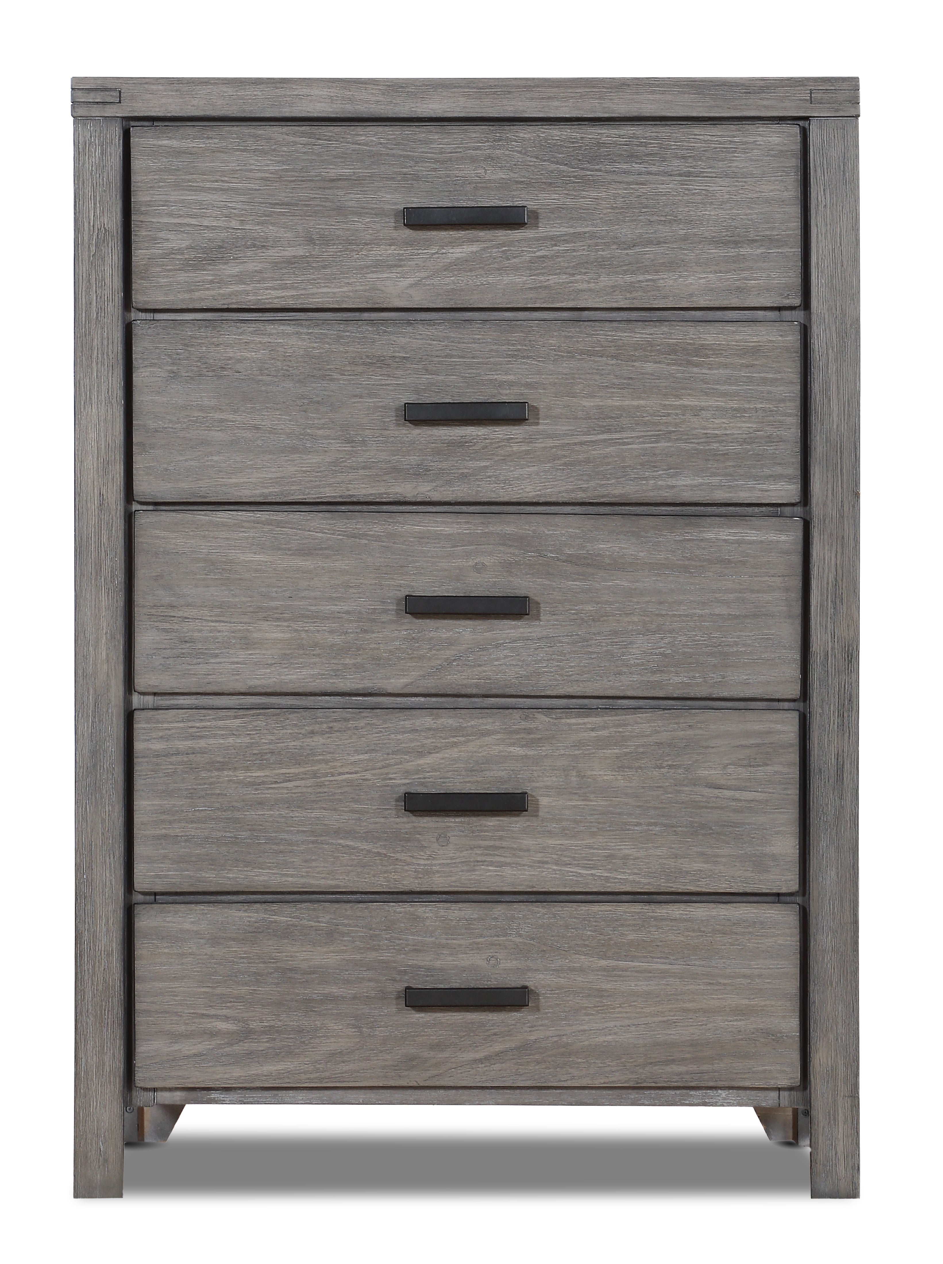 Copeland 5-Drawer Chest - Wire-Brushed Grey