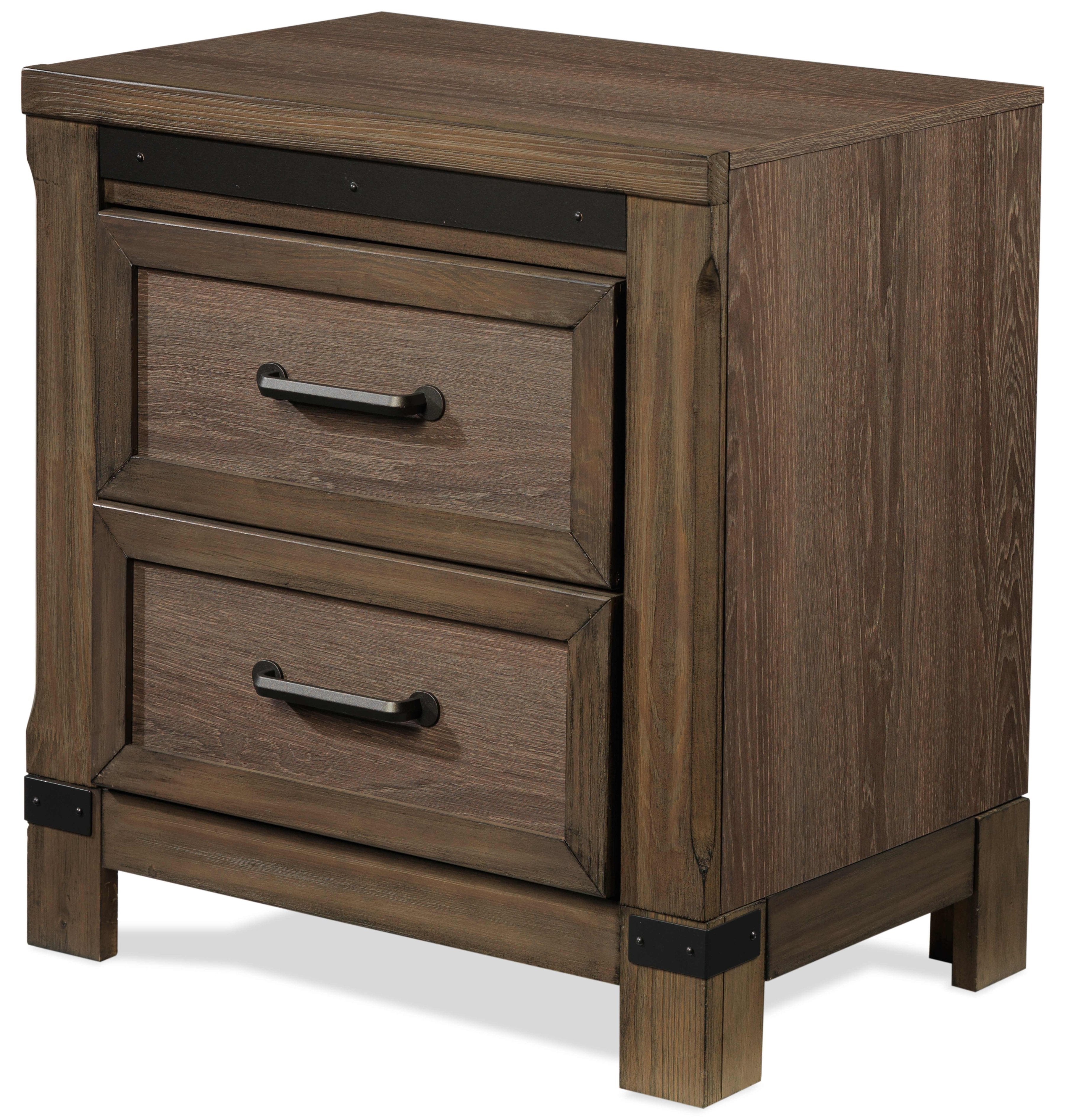 Rossco 6-Piece King Storage Bedroom Package - Rustic Oak