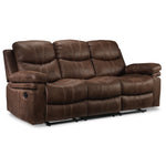 Marbella Reclining Sofa with Drop Down Table - Brown