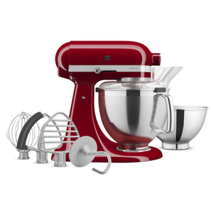KitchenAid Série Artisan® Batteur sur socle à tête inclinable avec ensemble d’accessoires de qualité supérieure rouge empire - KSM195PSER