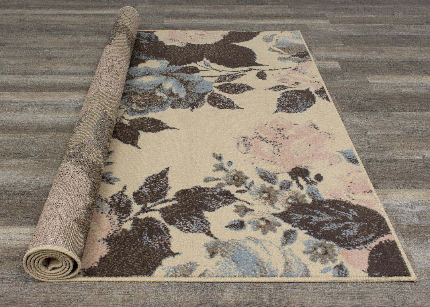 Fiona Flowers Area Rug - 5' X 7' - Cream/Pink